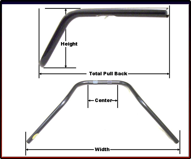 1-1/4" Fat Drag Bar Wide 18 degree (Notched) 652-48495